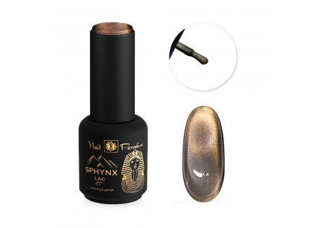 SPHYNX Lac Cat Eye Gel Polish - Gilded Onyx 10ml